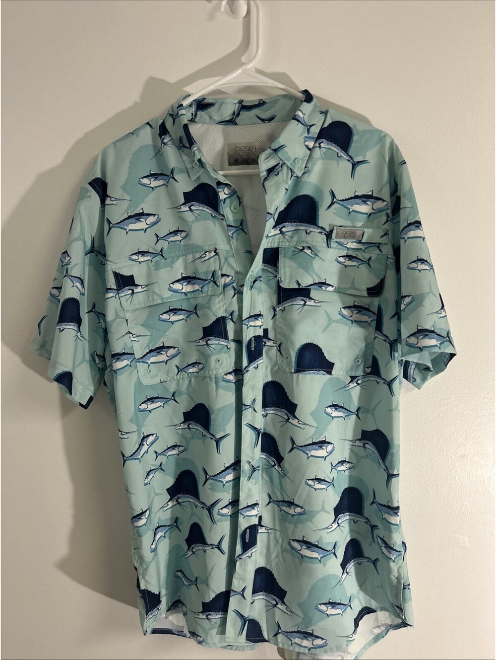 Ocean Coast Medium Marlin Shirt Button Up